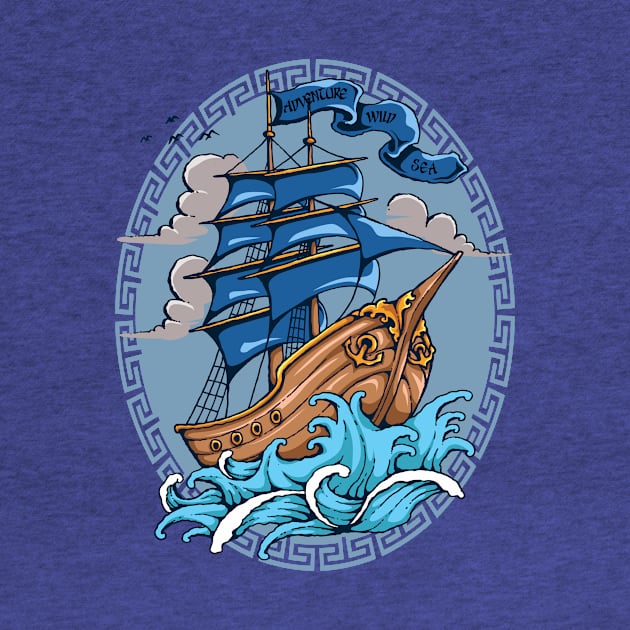 Adventure Wild Sea Sailing Ship by Hariolf´s Mega Store